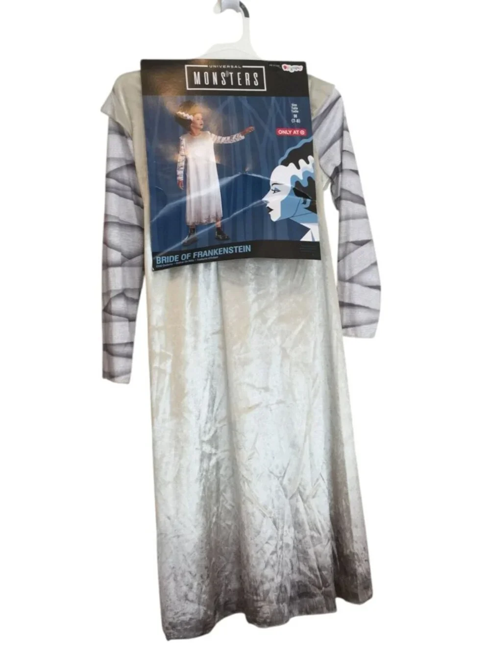 Universal Monsters Bride of Frankenstein Medium 7-8 Childs Costume